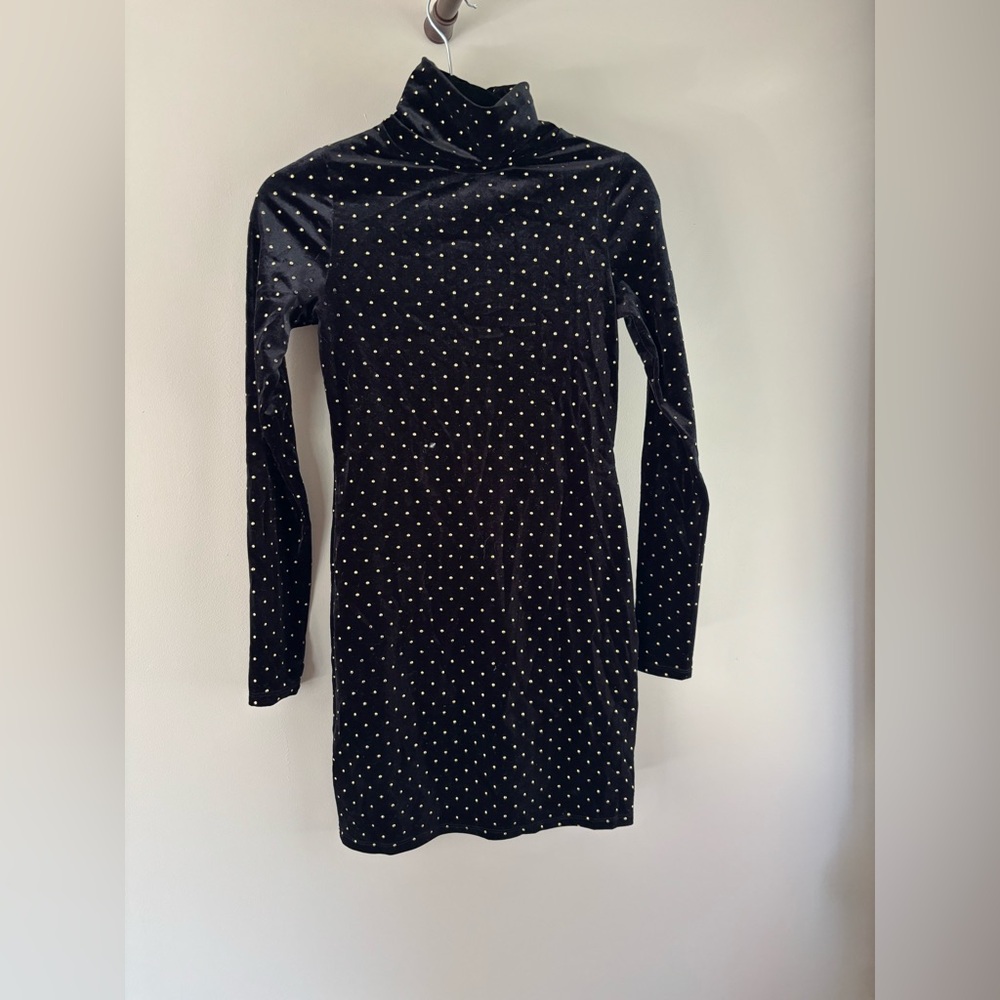 Love & Fire black velvet dress